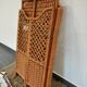 Folding rattan shelf