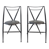 Cinderella folding chair pair by Yamakato, 1980s.