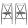 Cinderella folding chair pair by Yamakato, 1980s.