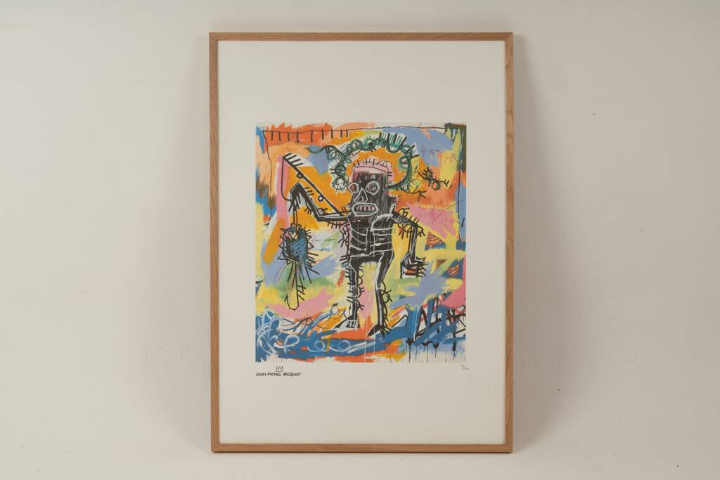 Jean-Michel Basquiat. Numbered colour silkscreen. 1990s.