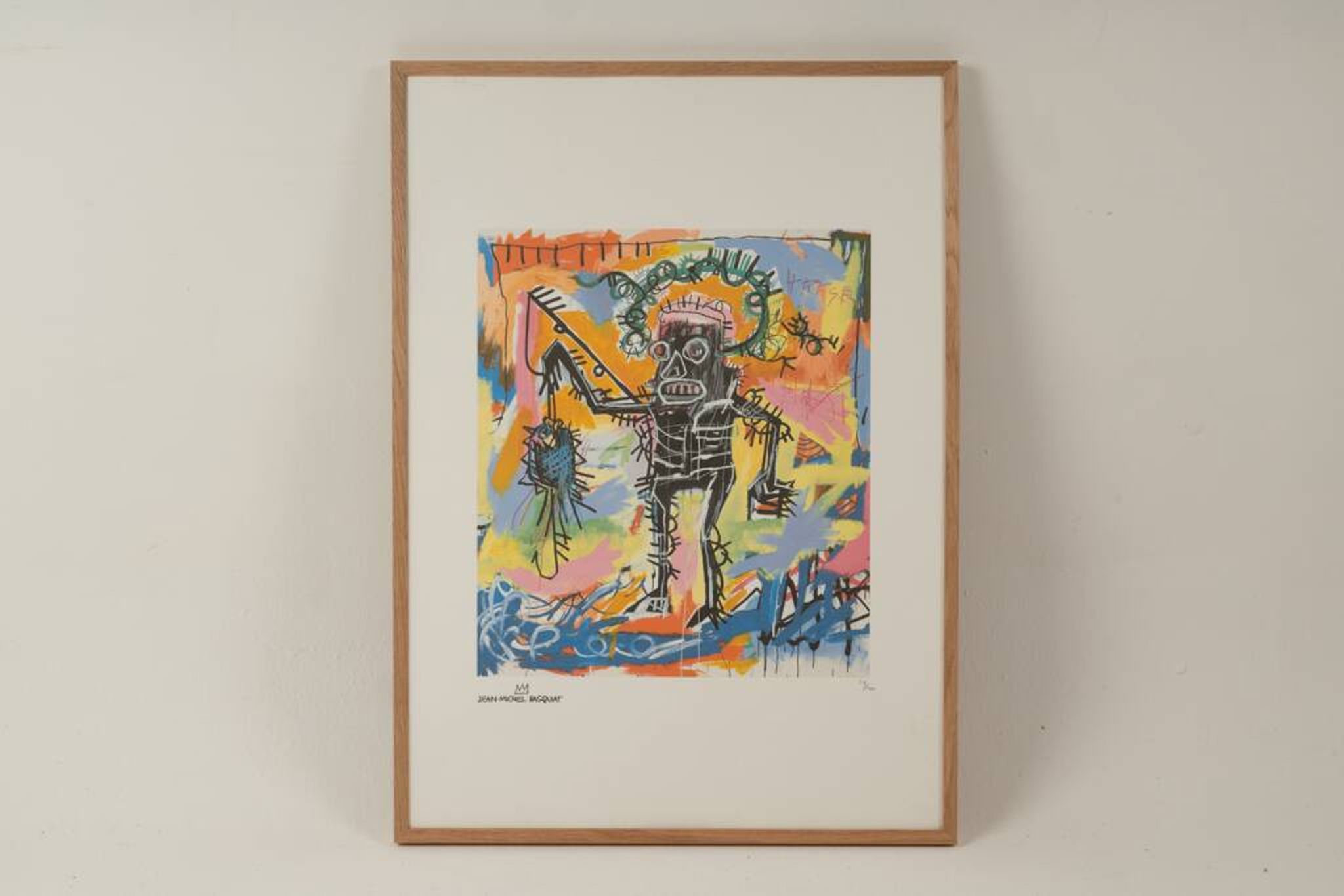 Jean-Michel Basquiat, sérigraphie en couleurs numérotée, années 1990