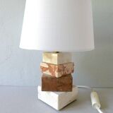 Marble lamp and travertine from the 1960s
