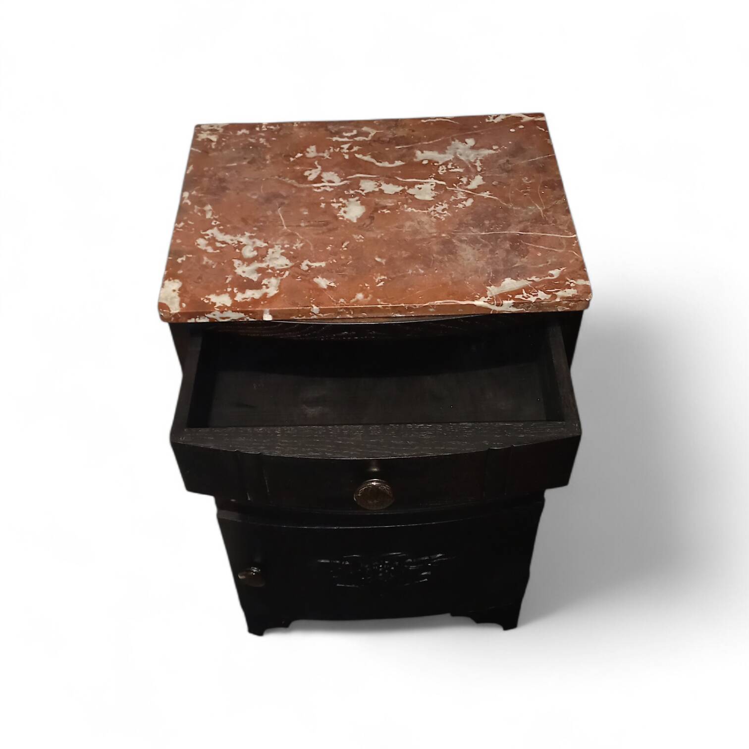 Art Deco bedside table with marble