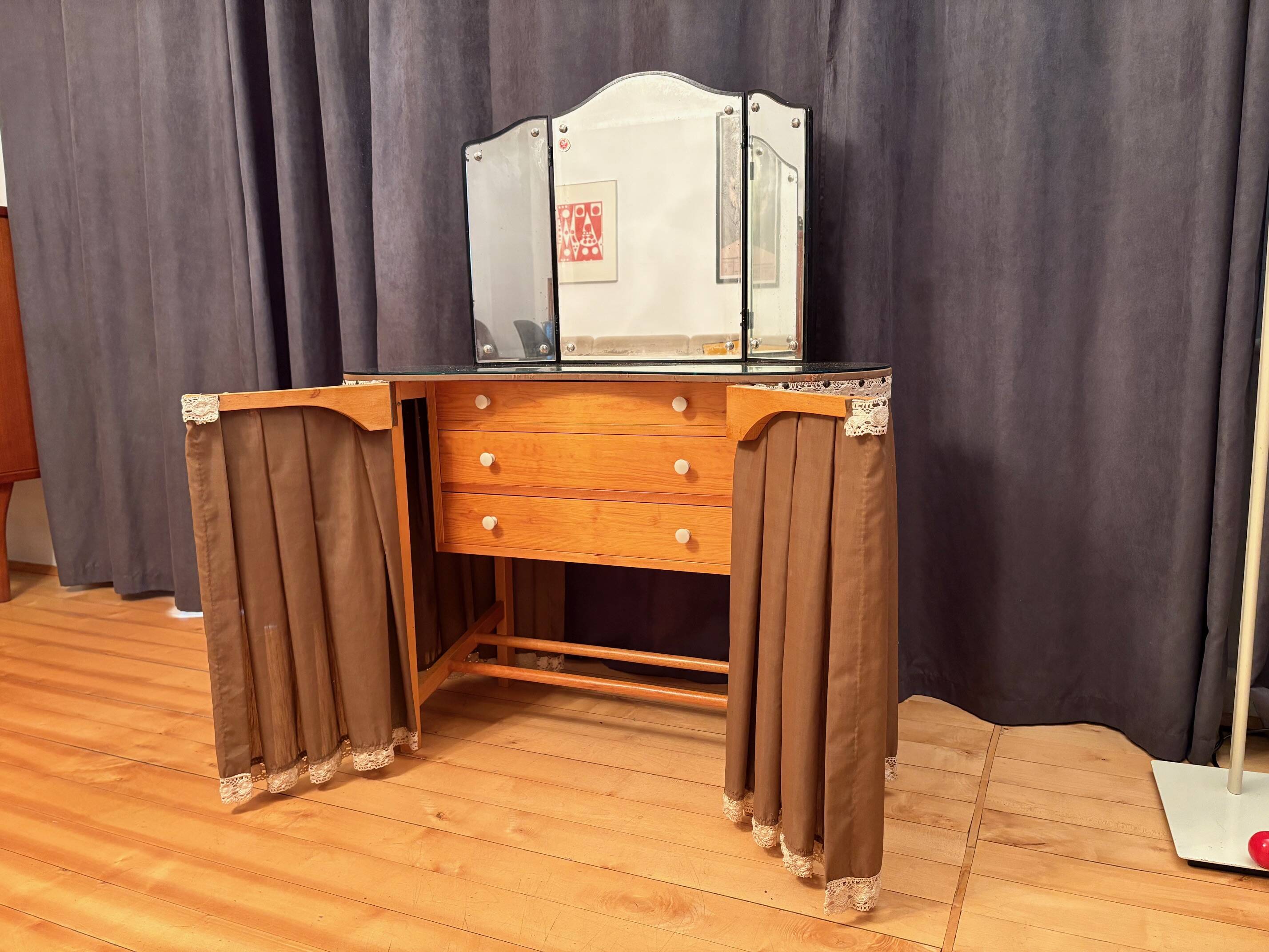 Dressing table, Scandinavia, 1940s/1950s