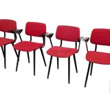 Set of four vintage Revolt chairs by Friso Kramer for Ahrend de Cirkel