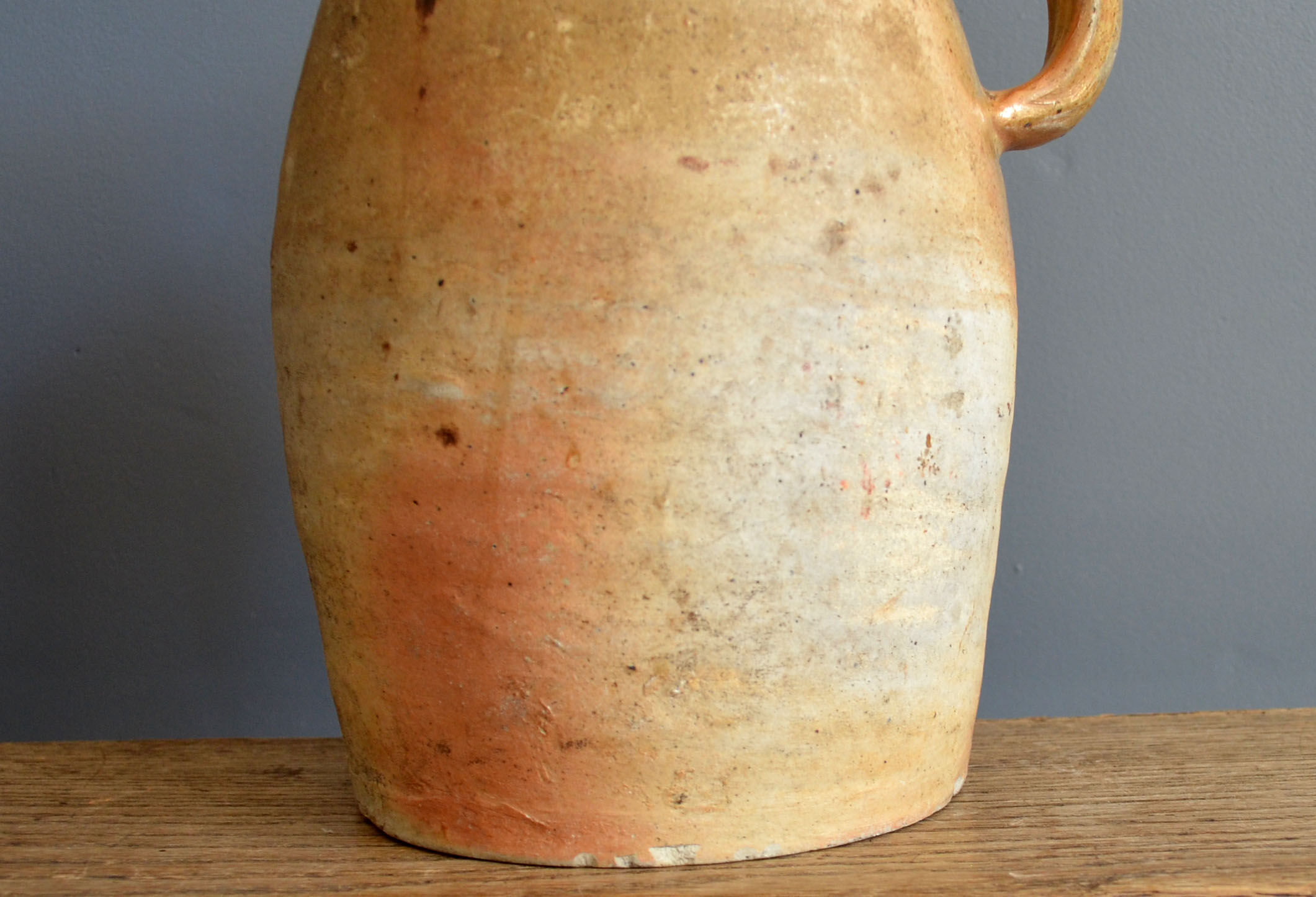 two jugs - old pots in matt sandstone