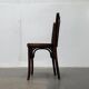 Art Deco curved wooden café chair, 1930s