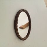 Vintage wooden mini mirror