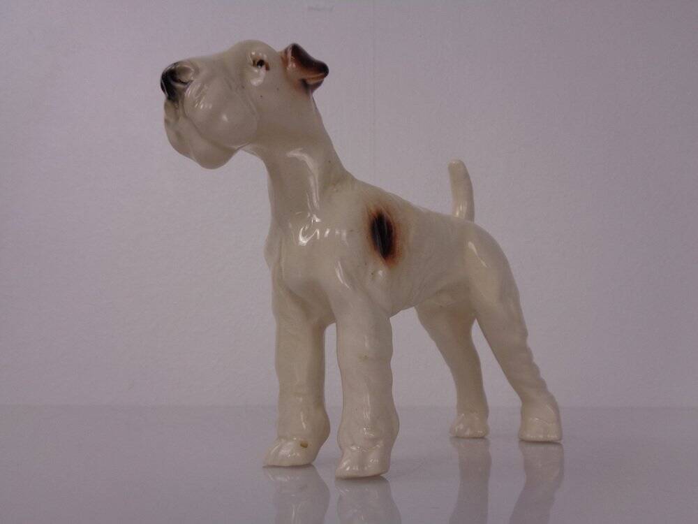 Porcelain Figurine of Fox Terrier, Denmark, 1950s