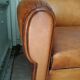 Moustache club sofa in leather, 40s