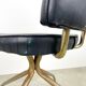 Retro office chair | swivel vintage black chair