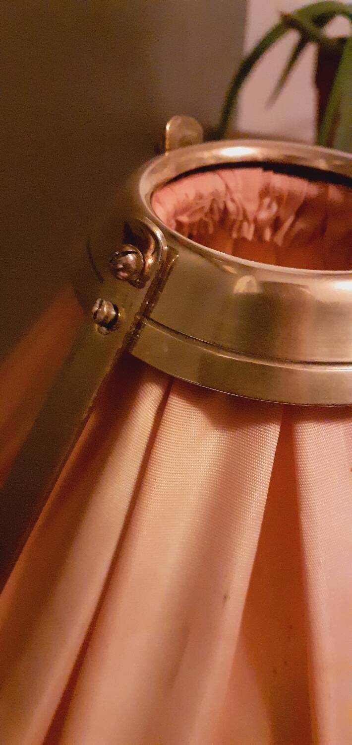 Lamp, Art Nouveau pocket, bronze noodle