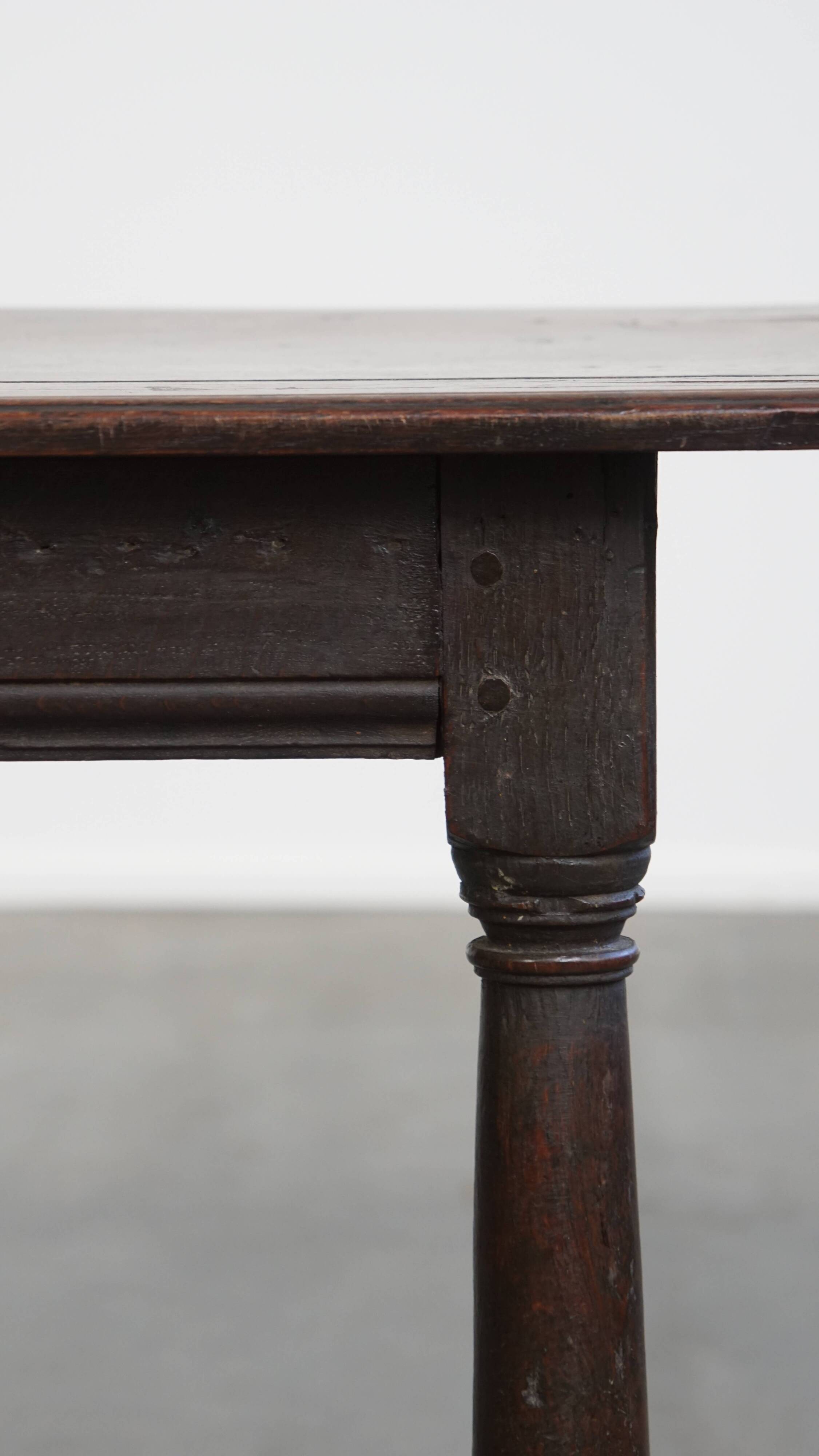 Large Antique English Side Table / Stool