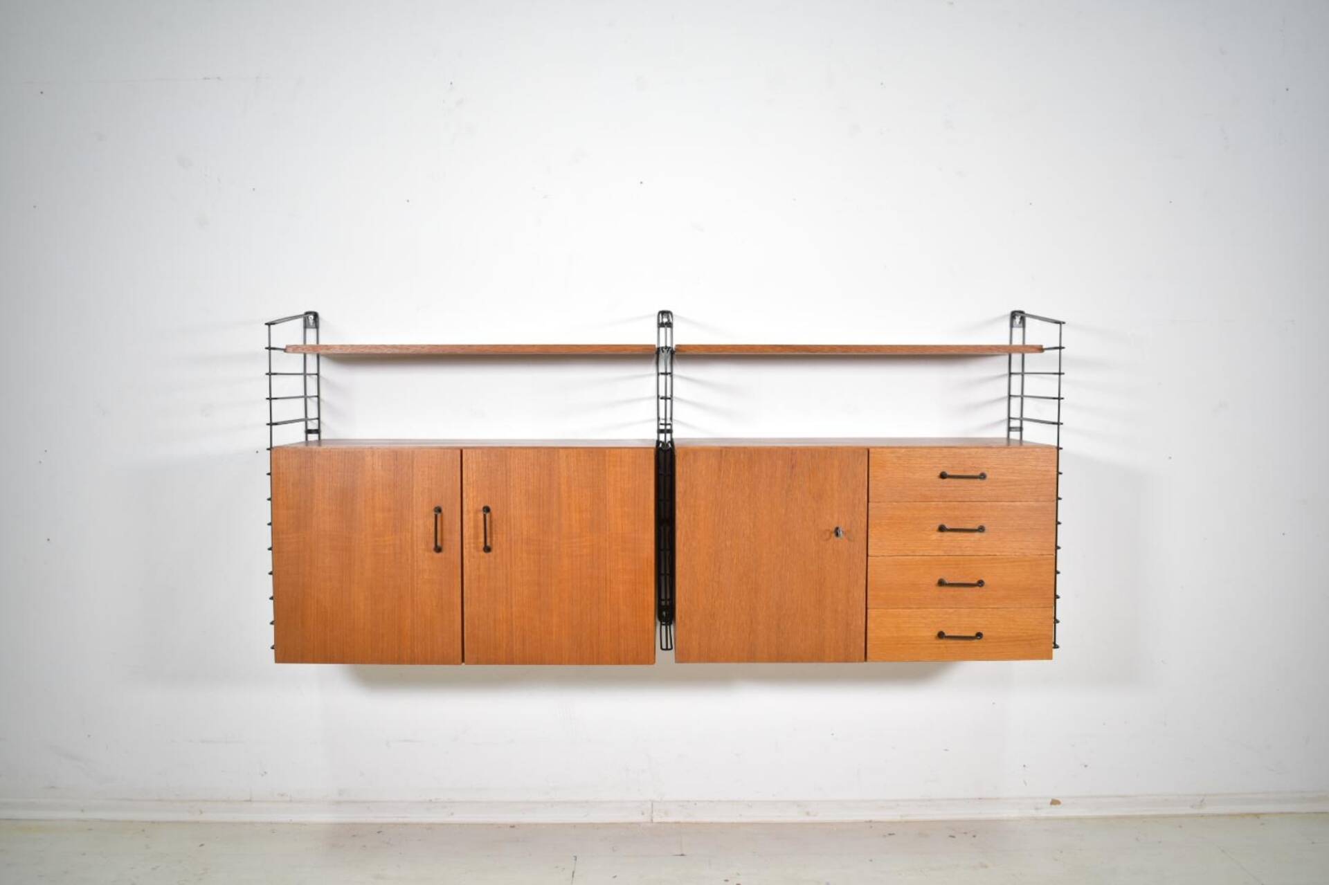 Musterring Tomado Shelving System Teak 1960s  Wall unit Vintage 
