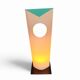 4 x Danish Bala Bonbori table lamp / Design Zentrum Nordrhein Westfalen / Incredible rare. Paper lampshade. 52 cm x 18 cm