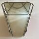 Horizontal Italian triptych barber mirror 1960 L69cm