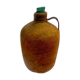 Demijohn dressed in burlap and padded cork
