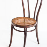 Set of 4 chairs. Bentwood and canning. Vintage. France, 50s