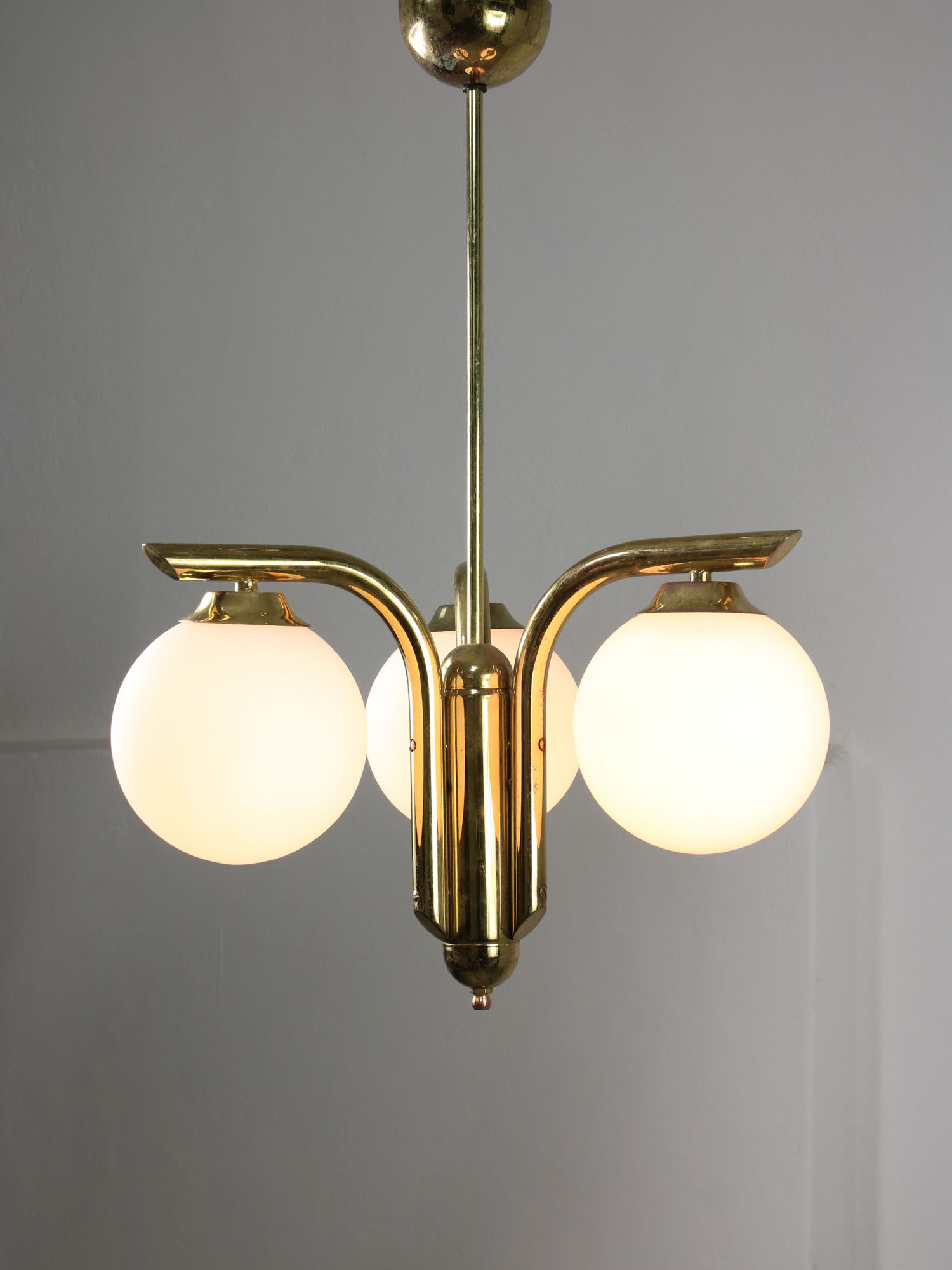 Vintage italian golden angel chandelier