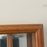 Storage box with wall-mounted glass mirror with integrated storage