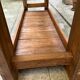 Old beech wood carpenter's workbench – over 100 years old – rustic style