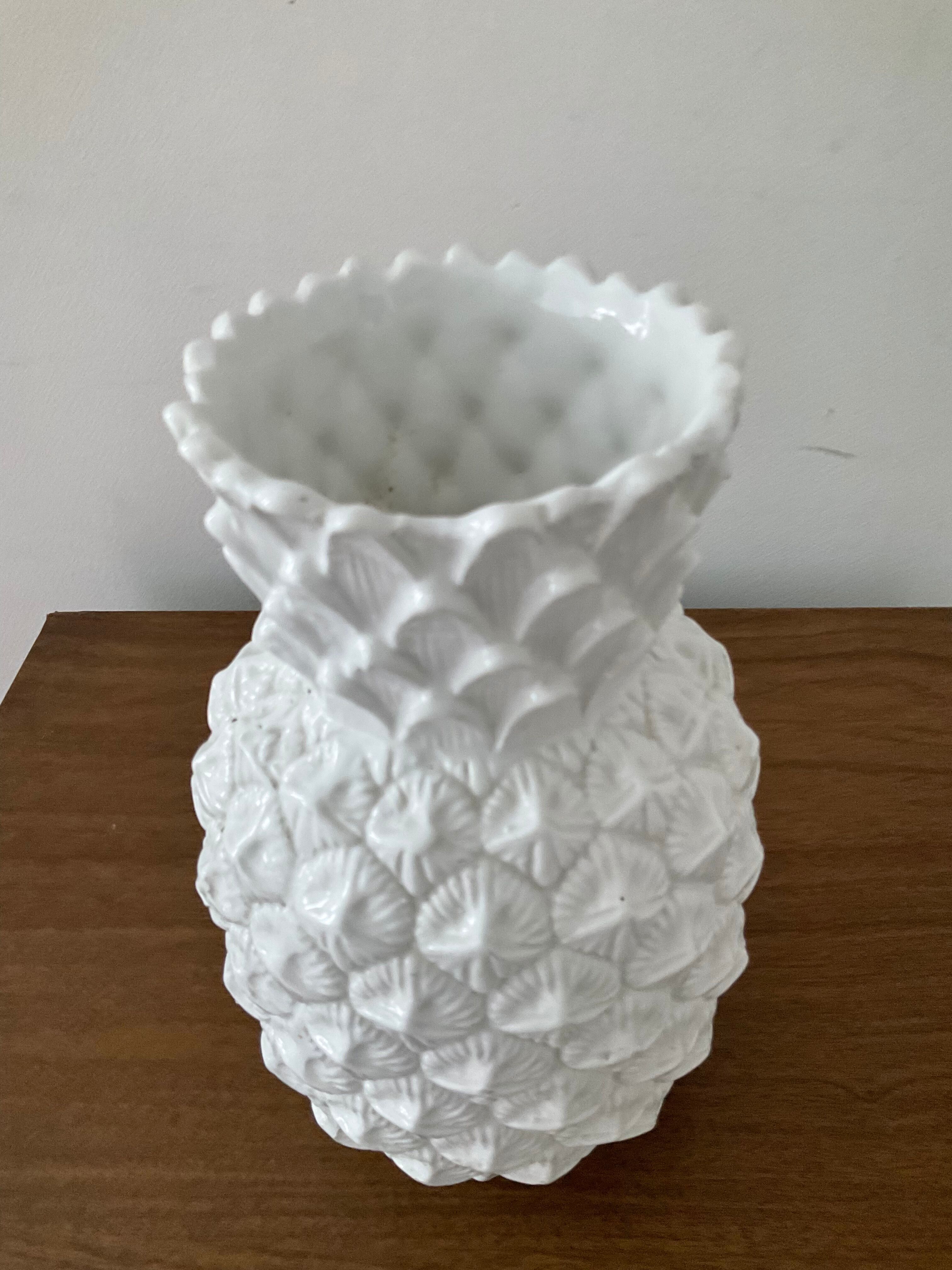 Vintage pineapple vase in ceramic 60s