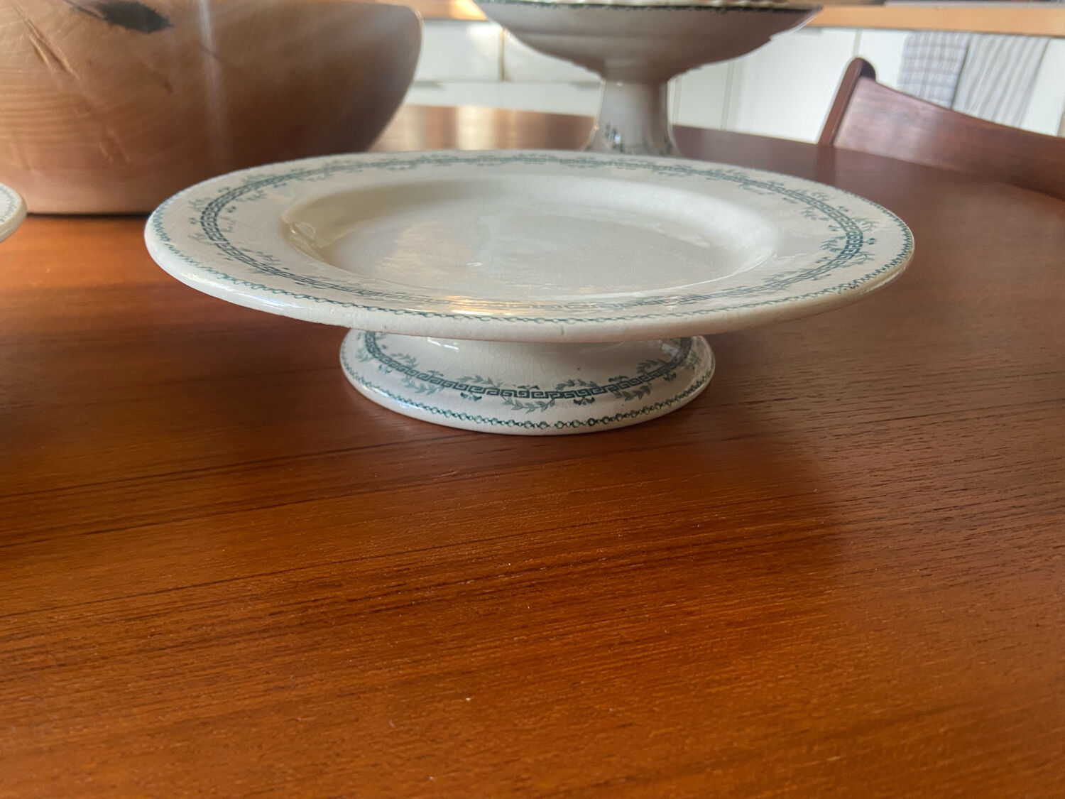 Pair of vintage Iron Earth serving dishes