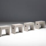 Bossche School Stools by Dom Hans van der Laan & Jan de Jong, Netherlands, 1970s
