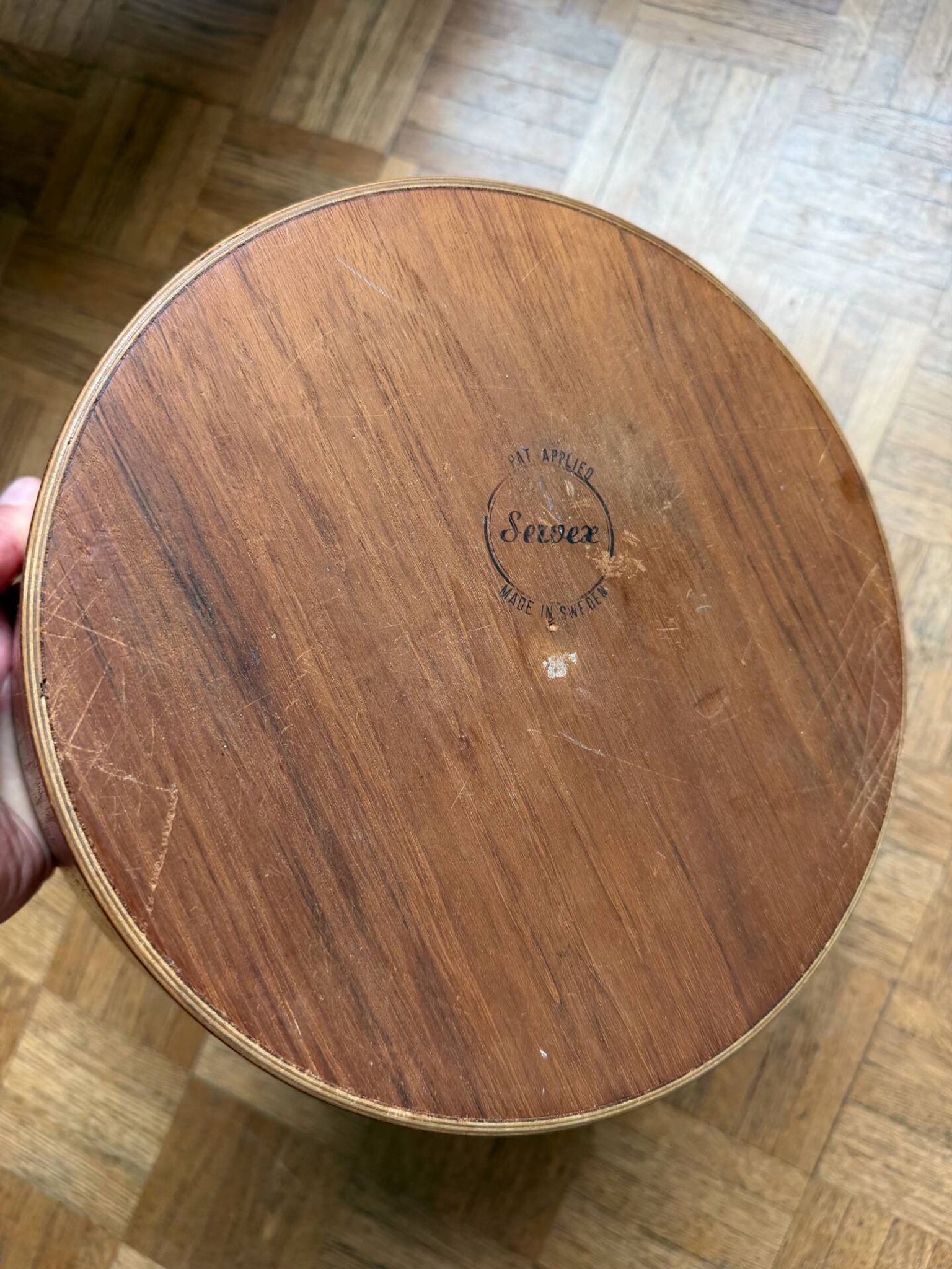 Servex, Sweden, teak fruit bowl, Scandinavian