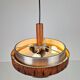 Vintage Scandinavian Pendant Lamp in Teak, 1960s