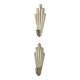 Pair of Swedish Pewter Wall Sconces, 1930s, by C.G. Hallberg, Stockholm