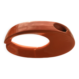 Orange geometric ceramic shape