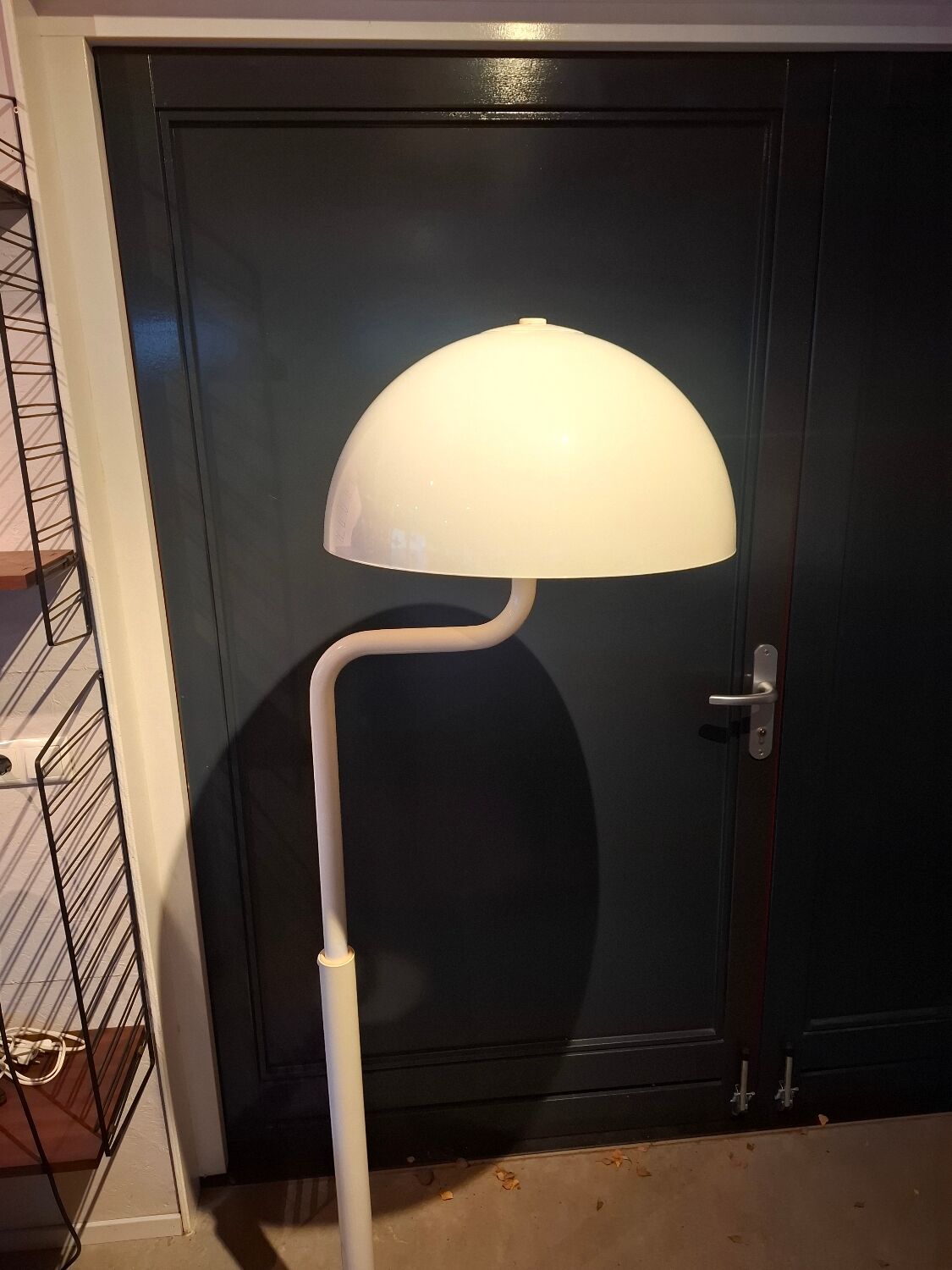 Lampe de sol vintage en forme de champignon