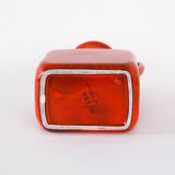 Red ceramic vase, Italian design, 1960s, made in Italy