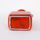 Red ceramic vase, Italian design, 1960s, made in Italy