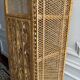 Rattan library shelves