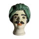 Green head vase man Giacomo Alessi