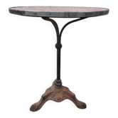 Gueridon de bistrot rond pied en fonte n°8