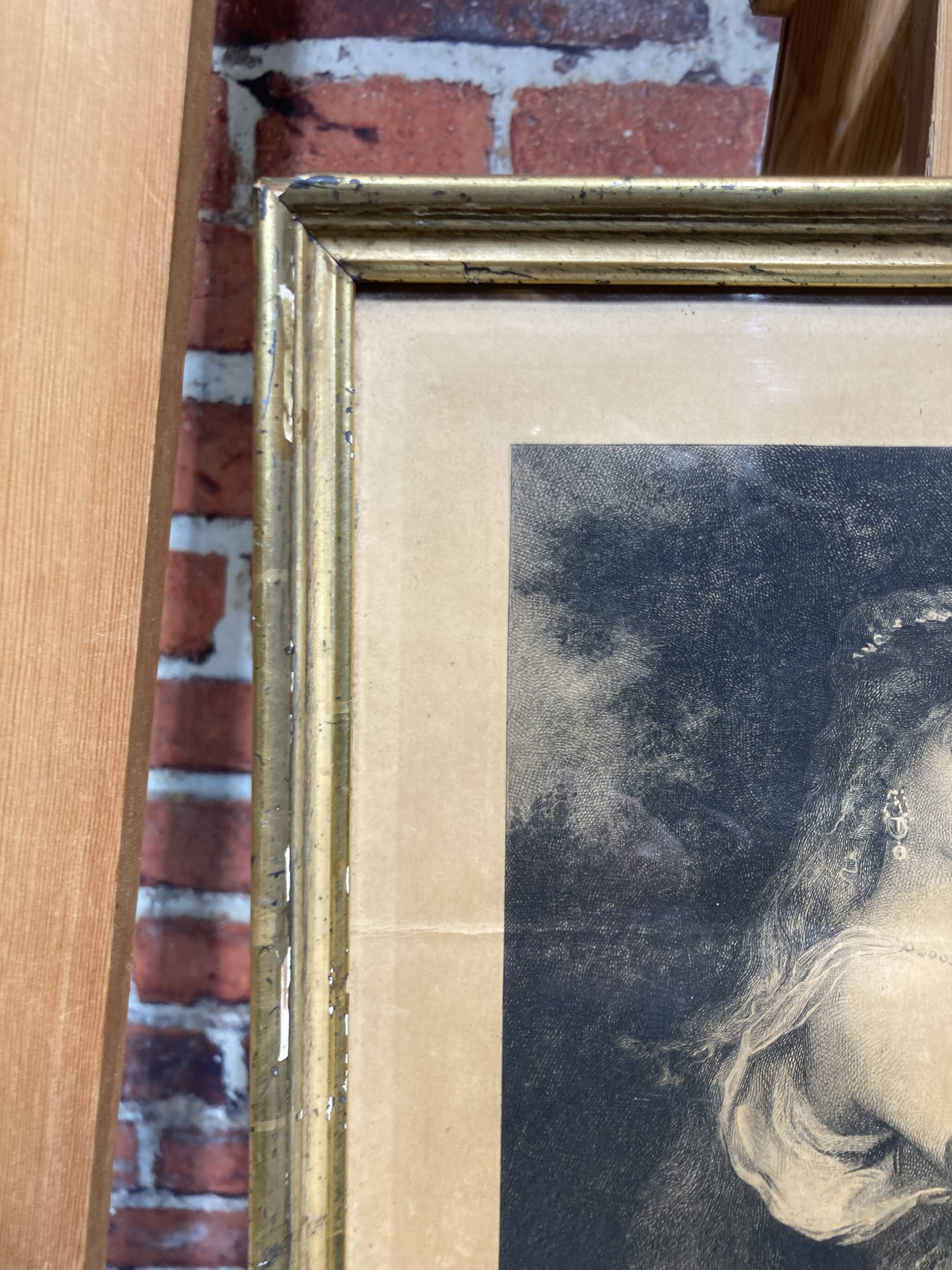 Engraving of a woman.