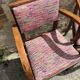 Pair of 1960s bridge chairs in Nobilis fabric