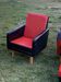 Mid-century lounge chairs with ottomans, 1960s, set of 5