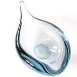 Vide poche en verra AKVA Per Lütken pour Holmegaard Danemark, années 60