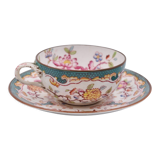 Cup and under cup Sarreguemines décor Minton n°248