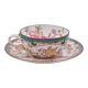 Cup and under cup Sarreguemines décor Minton n°248