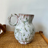 Glazed ceramic pitcher