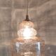 Amber glass Scandinavian suspension style - 1960s-70s