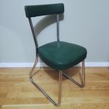 Industrial office chair called "sleigh" chair