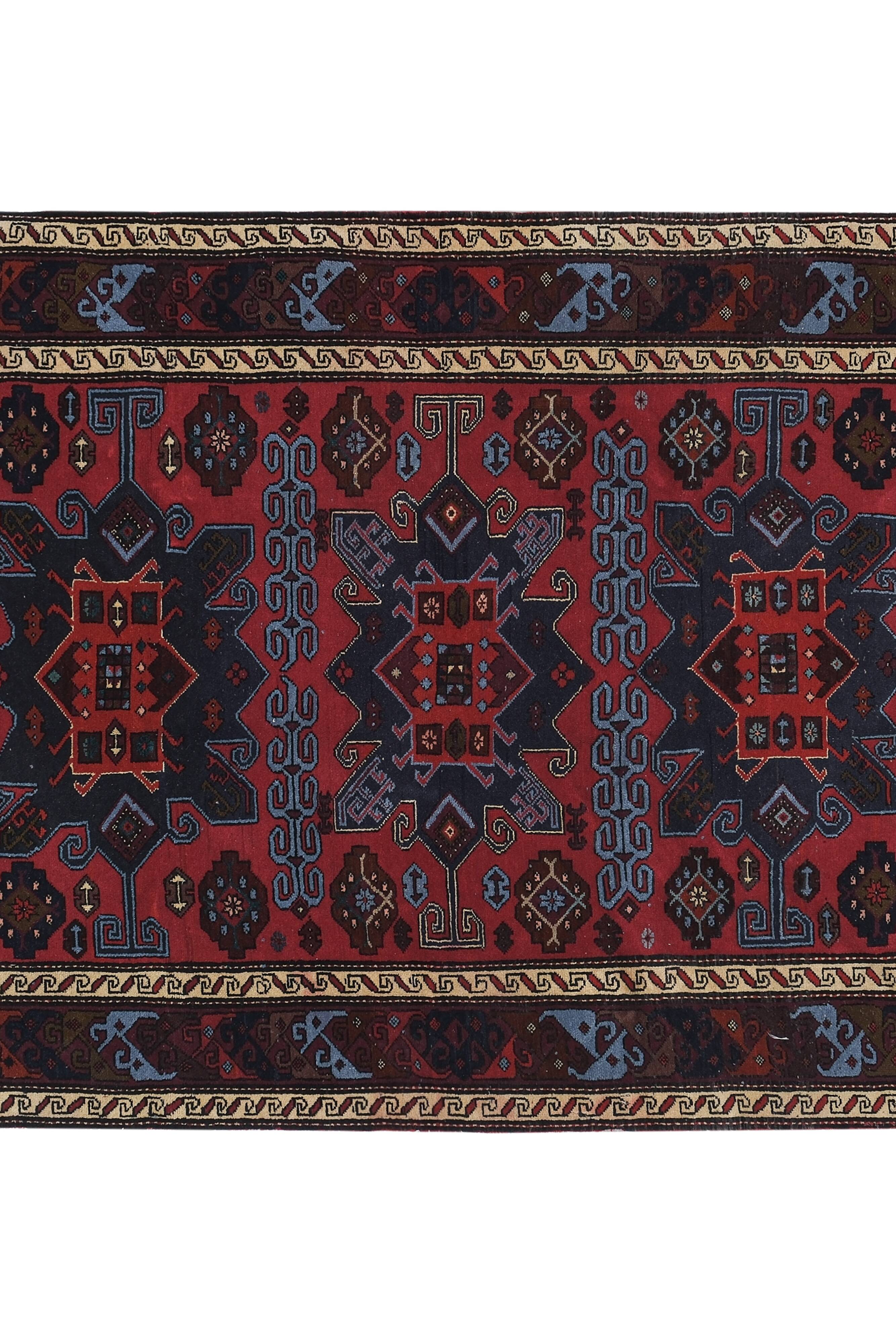 Vintage Turkish Oushak Handwoven Rug 130x173 cm