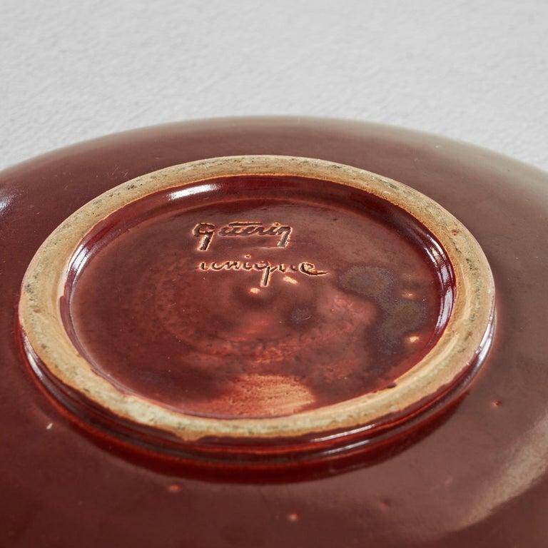 Jules Guérin Pottery Cup 'Sang de Boeuf' 1960s