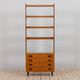 Italian teak free standing wall unit 1970s